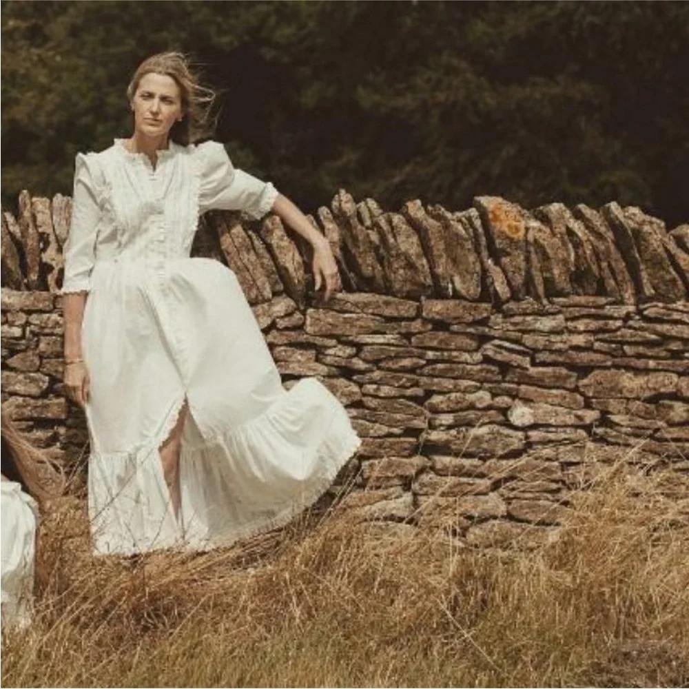 Doen Darby Dress Size S - Powder White - Picture 5 of 8